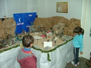 La asociacion cultural «Santa Cena» arma un belén solidario con Jesús Abandonado