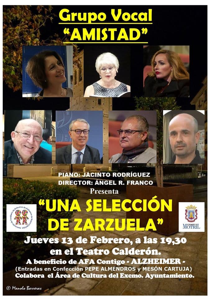 El Grupo Vocal ‘Amistad’ ofrece una selección de zarzuela en el Calderón