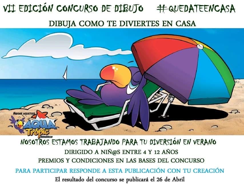 Aquatropic pone en marcha la VII edición de su concurso de dibujo, este año la temática es “Muéstranos como te diviertes en casa”