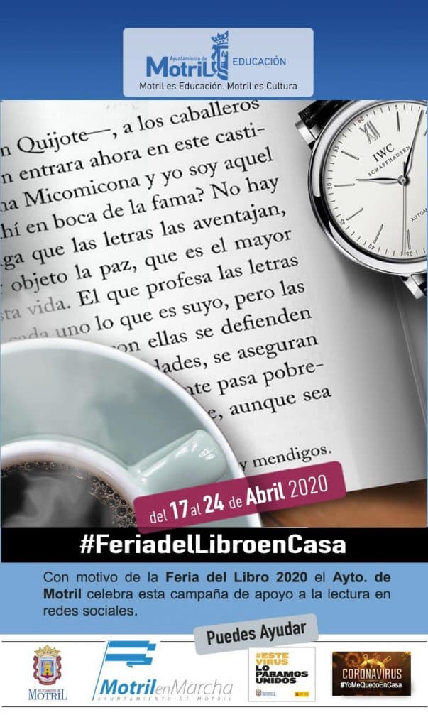 Motril transforma la Feria del Libro en un homenaje virtual “al mejor compañero durante los días de confinamiento”