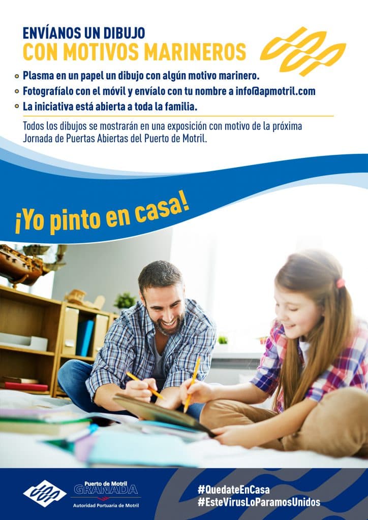 El Puerto organiza “Yo pinto en casa”, una actividad para estimular la imaginación de los pequeños que están en casa