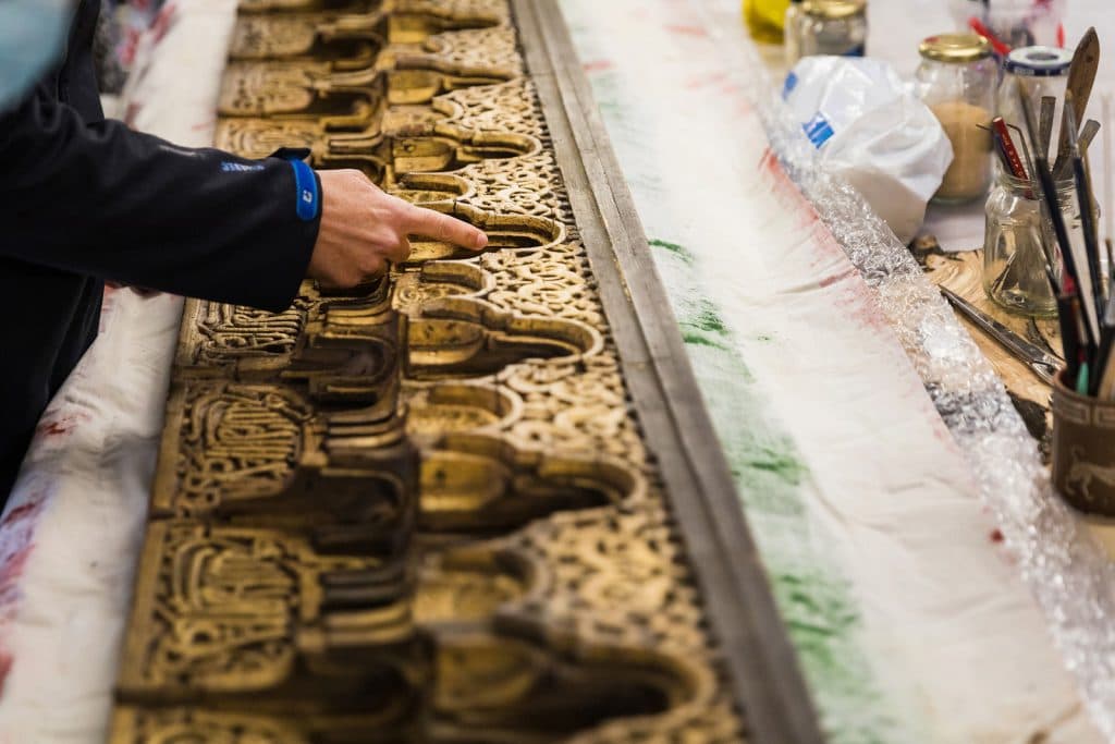 La Alhambra recupera un arrocabe medieval de la Torre de las Damas desaparecido casi dos siglos