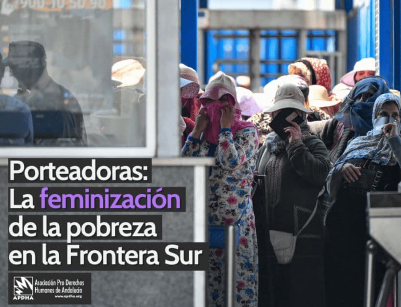 APDHA denuncia el abandono de miles de mujeres porteadoras tras el cierre del porteo