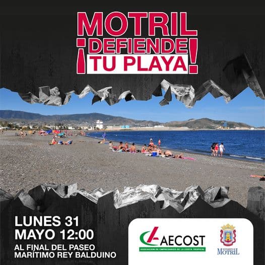 Motril se concentra ante el cierre al tráfico rodado en las playas de Poniente y el Cable