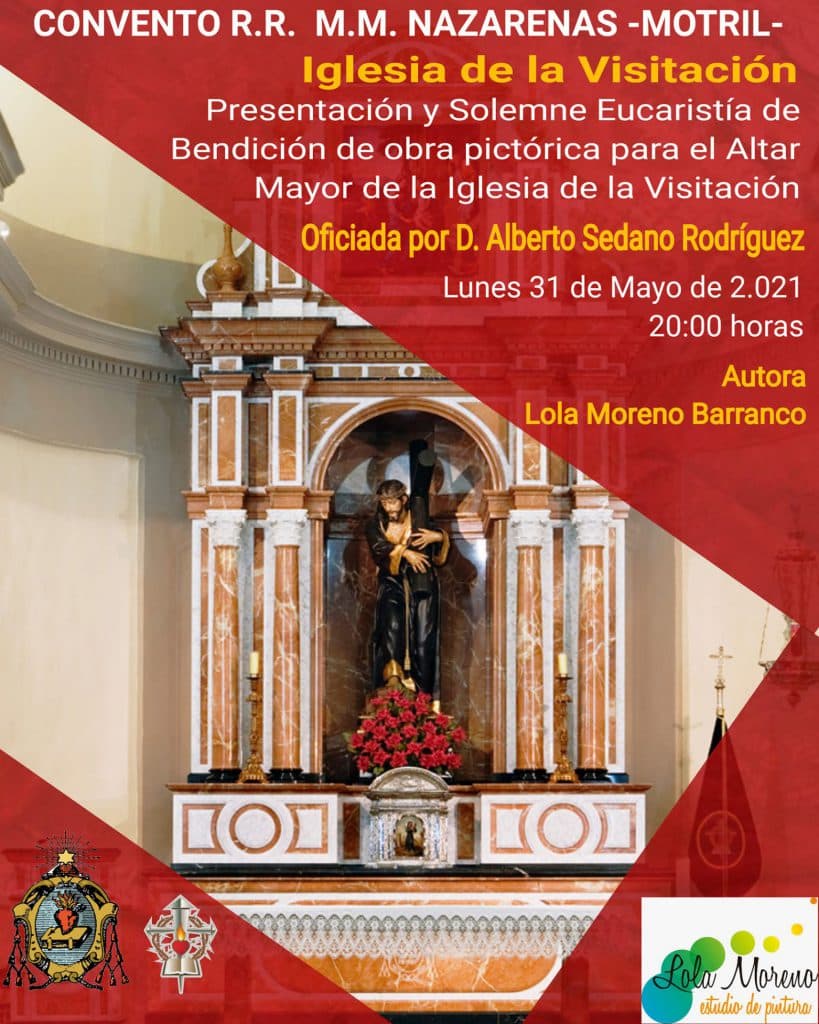 Nueva obra pictórica para el Altar Mayor de la Iglesia de la Visitación