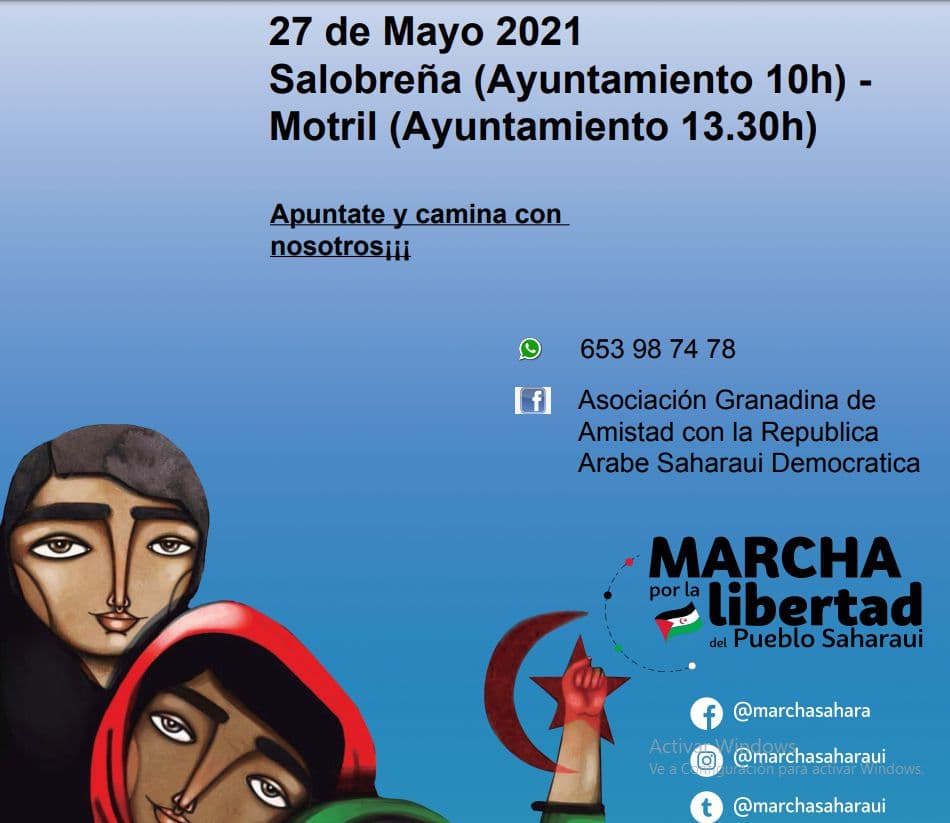 La Marcha por la Libertad del pueblo Saharaui llegará a Salobreña el próximo 27 de mayo