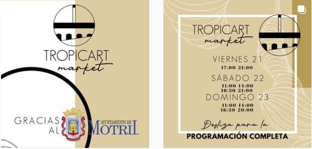 Casi una veintena de firmas de moda y diseño se darán cita en TropicArt los días 21, 22 y 23 de mayo