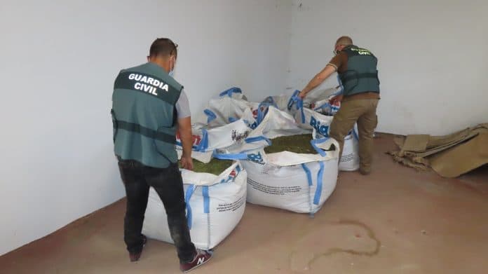 Pillado mientras cargaba en un polígono de Salobreña 349 kilos de marihuana en un camión