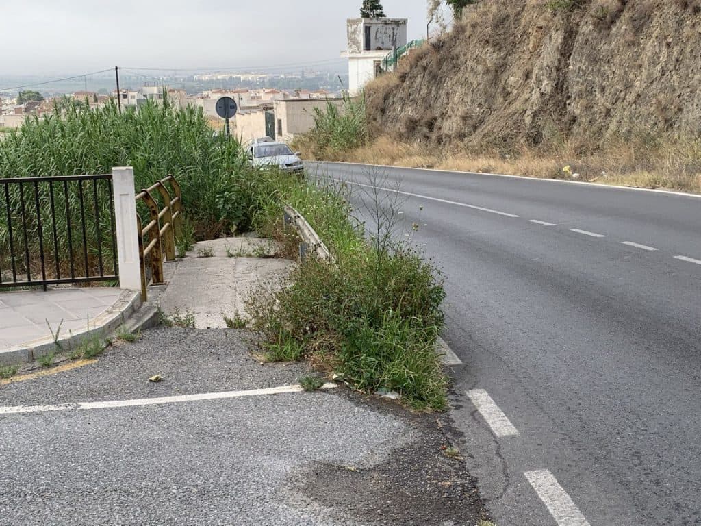 El ayuntamiento iniciará la próxima semana los trabajos de desbroce de los márgenes en la Ronda de Poniente