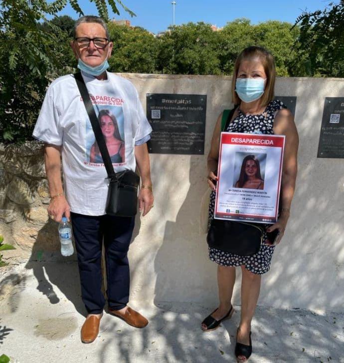 María Teresa Fernández, presente en el Paseo de los Desaparecidos de Murcia