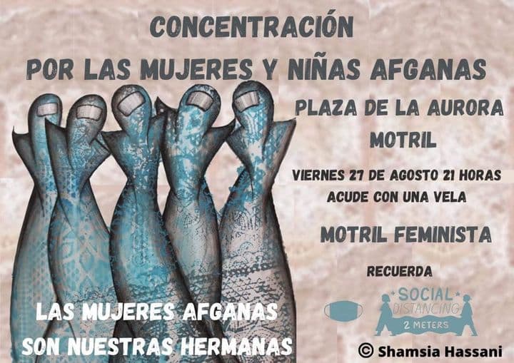 Motril Feminista quiere hacer visible el riesgo cierto al que están sometidas las mujeres y niñas en Afganistán