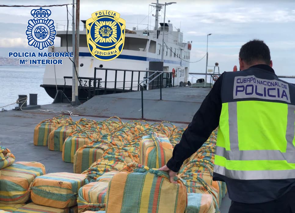 Intervenida la mayor cantidad de cocaína de la historia a bordo de un velero gracias a la cooperación policial internacional