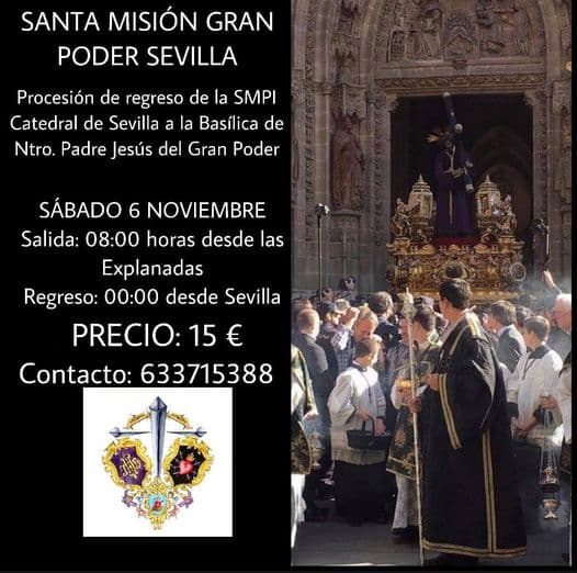 La Hermandad del Gran Poder de Motril organiza un viaje a Sevilla con motivo de la ‘Santa Misión Gran Poder’