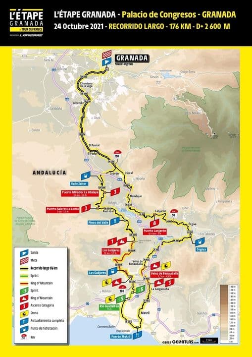 L’Etape Granada del Tour de Francia pasará por Motril este domingo 24