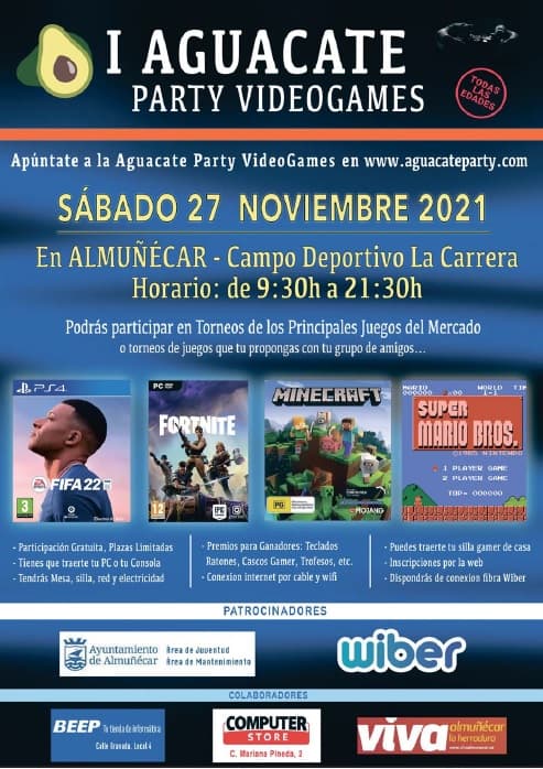 Arranca en Almuñécar la Aguacate Party Vídeogames