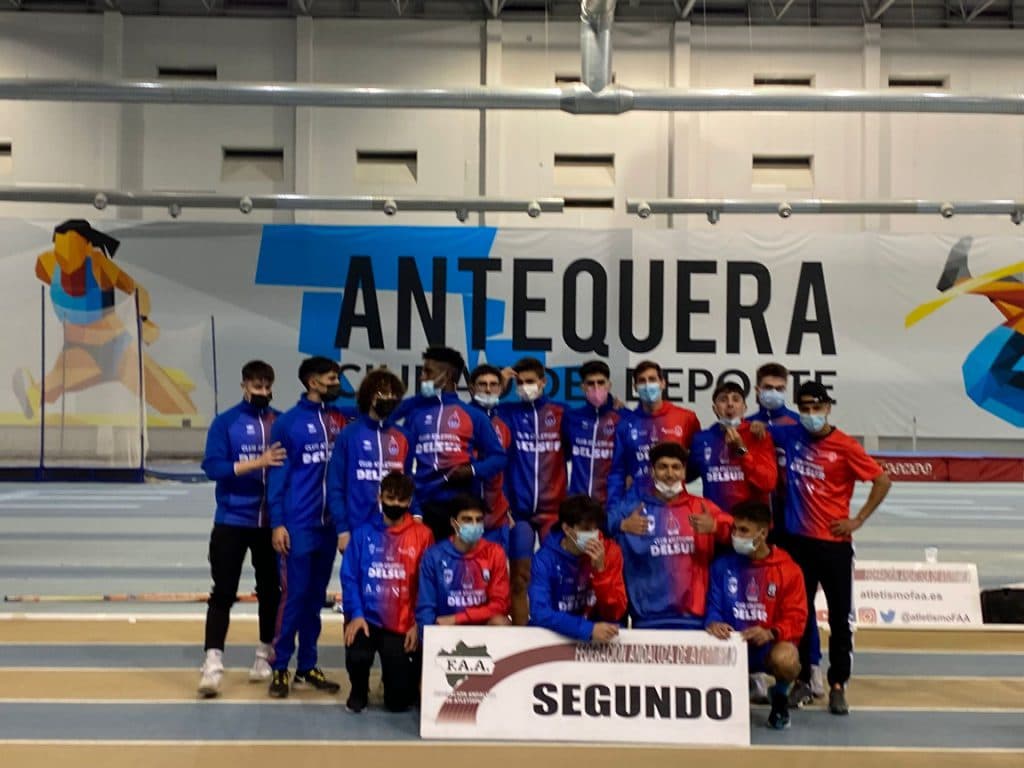 Los atletas del Club DelSur brillan con luz propia en el Campeonato de Andalucía de Clubes Sub 20 en pista Cubierta