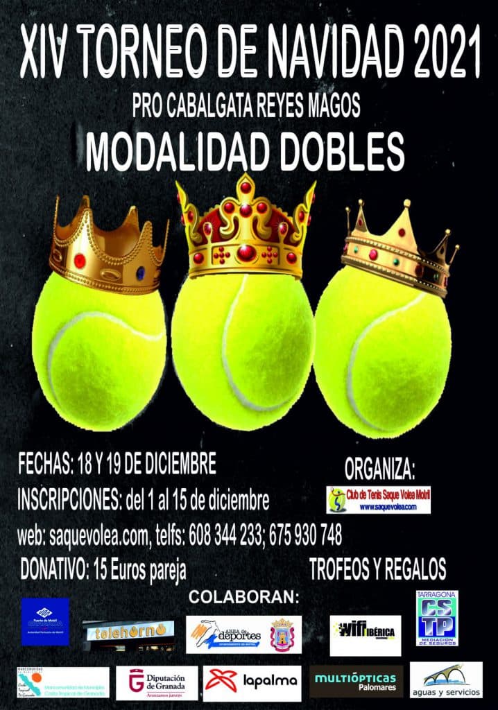 El Club Saque Volea organiza el XIV Torneo de Tenis Pro-Cabalgata de Reyes Magos