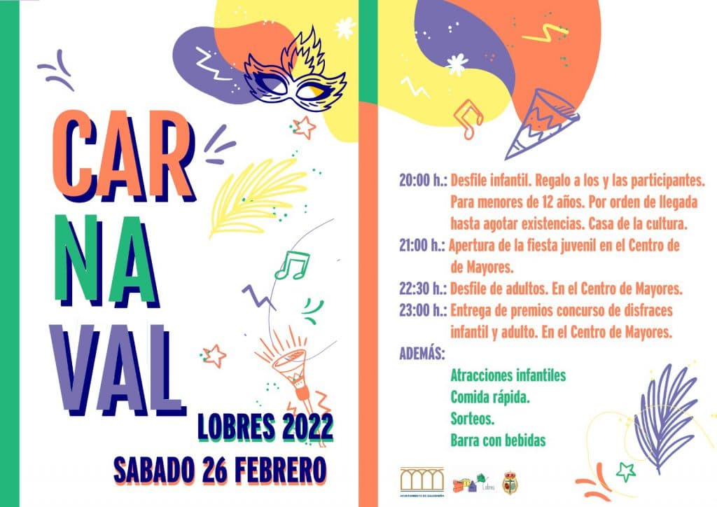 Lobres celebra una Fiesta de Carnaval este próximo sábado