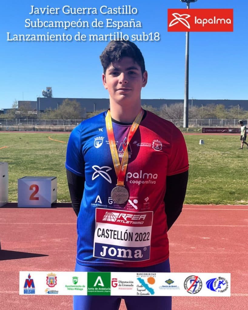 Francisco Javier Guerra se proclama subcampeón de España en lanzamiento de martillo