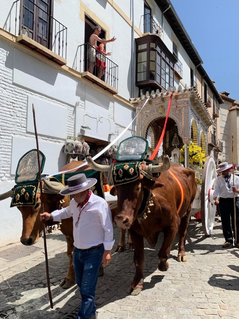 Centenares de devotos de la Costa Tropical inician el camino para encontrarse con la Virgen del Rocío