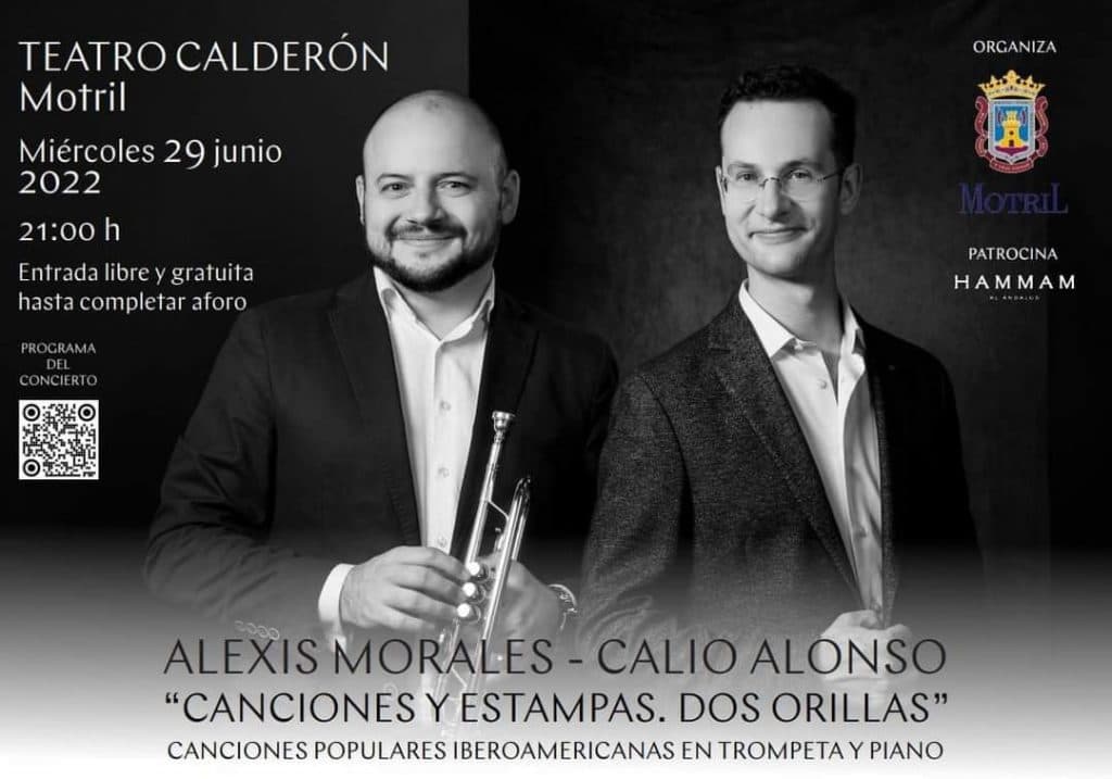 El Teatro Calderón de Motril acogerá el concierto ‘Canciones y estampas. Dos orillas’ de Alexis Morales y Calio Alonso