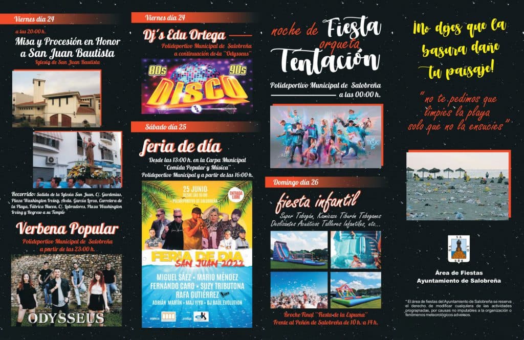 Salobreña celebra las fiestas de San Juan del 23 al 26 de junio