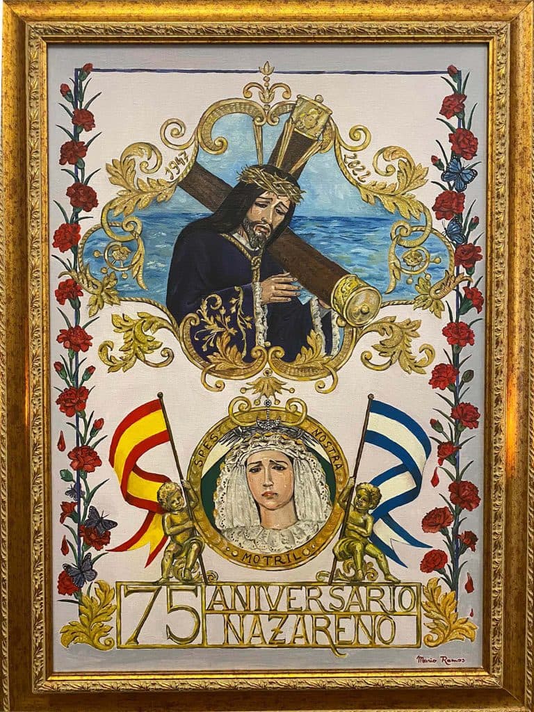 Salida extraordinaria de la Cofradía de Jesús Nazareno de Motril con motivo de 75 aniversario fundacional