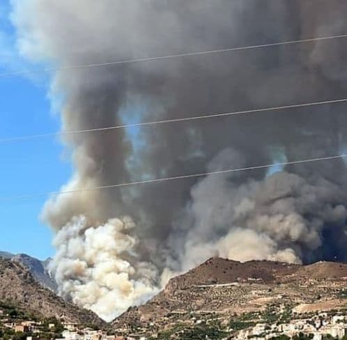Declarado un incendio forestal en Los Guájares