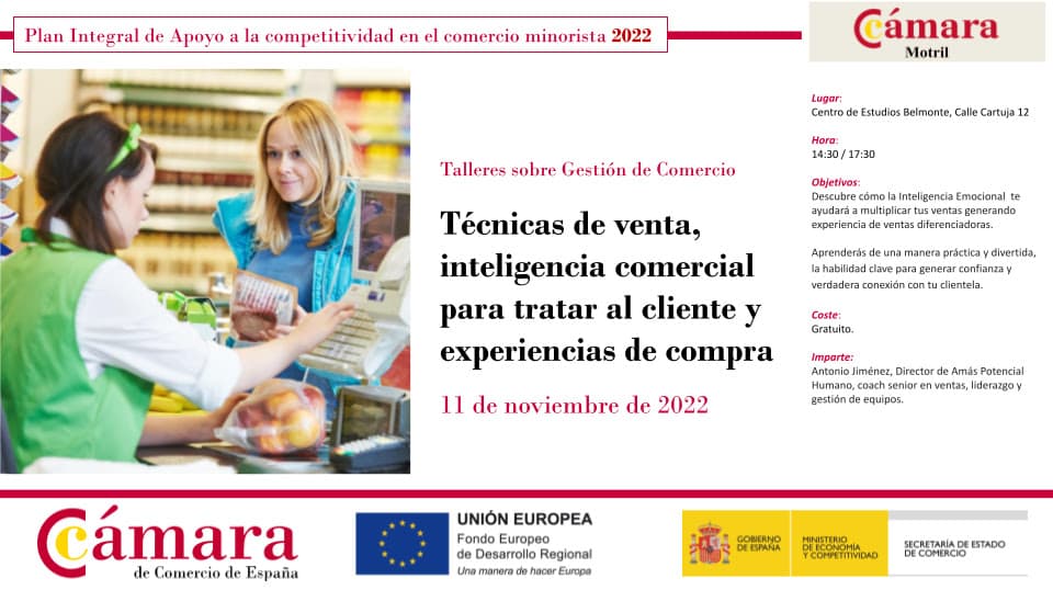 La Cámara de Comercio organiza una jornada de apoyo al Comercio Minorista de Motril