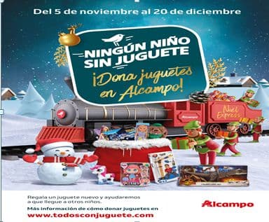 Alcampo recogerá juguetes nuevos en su campaña “Ningún niño sin Juguete”