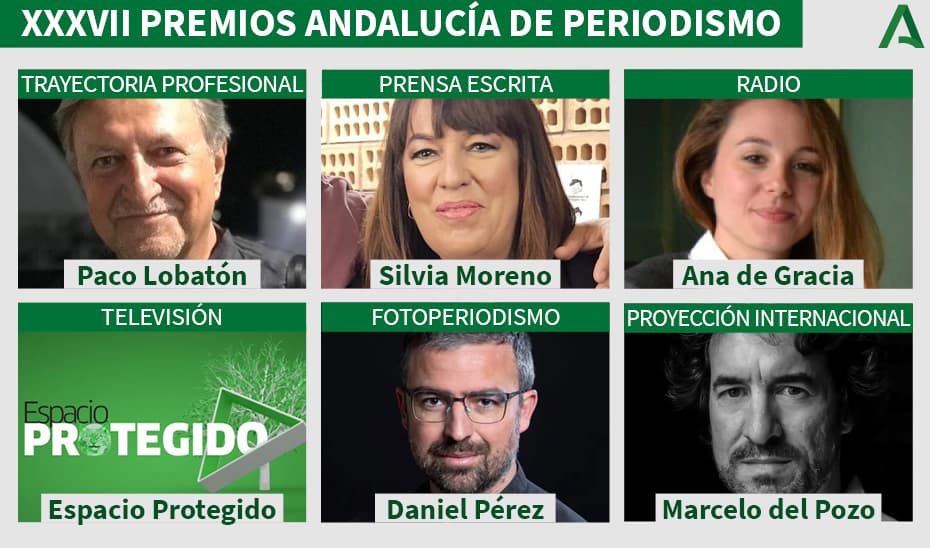 El periodista Paco Lobatón, premio a la Trayectoria Profesional de los Premios Andalucía de Periodismo en su XXXVII edición