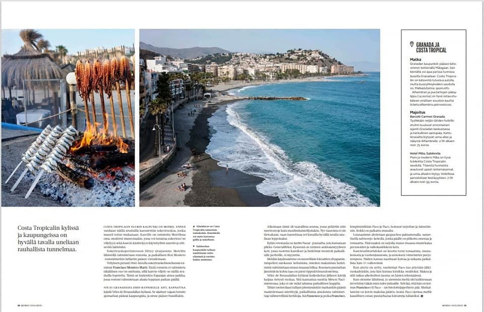 La Costa Tropical presente en Helsinki a través de la revista ‘Mondo’