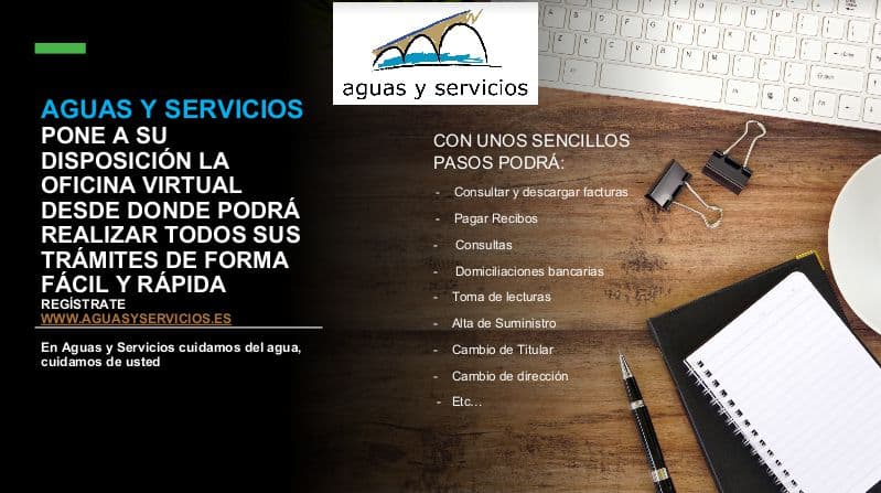 Aguas y Servicios pone en marcha una oficina virtual a disposición del usuario