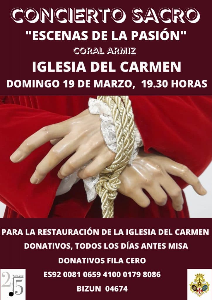 CUARESMA 2023: La ermita del Carmen organiza un concierto sacro el día de San José