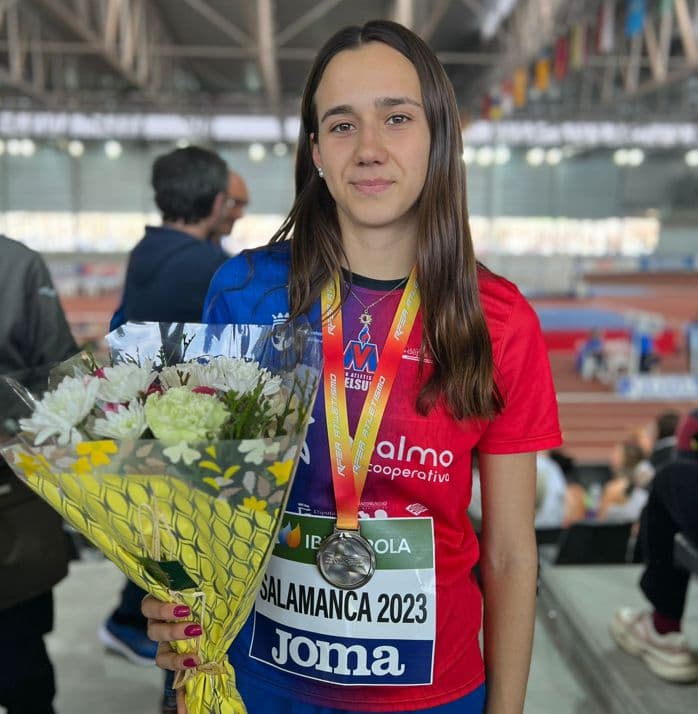 María Moreno, atleta del Club DelSur – Cooperativa La Palma, subcampeona de España sub18