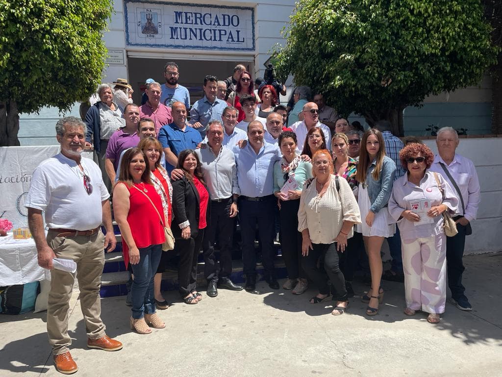 Juan Espadas ha confiado en las “buenas perspectivas” ante las elecciones municipales y se ha mostrado “convencido de que vamos a ganar y Javier Ortega gobernará en Salobreña”