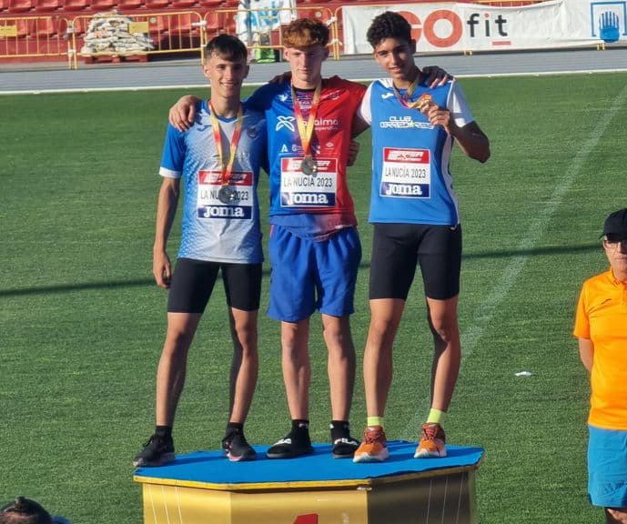 Hugo Domínguez Tarifa, atleta de atletismo Delsur- Cooperativa La Palma, Campeón de España sub16