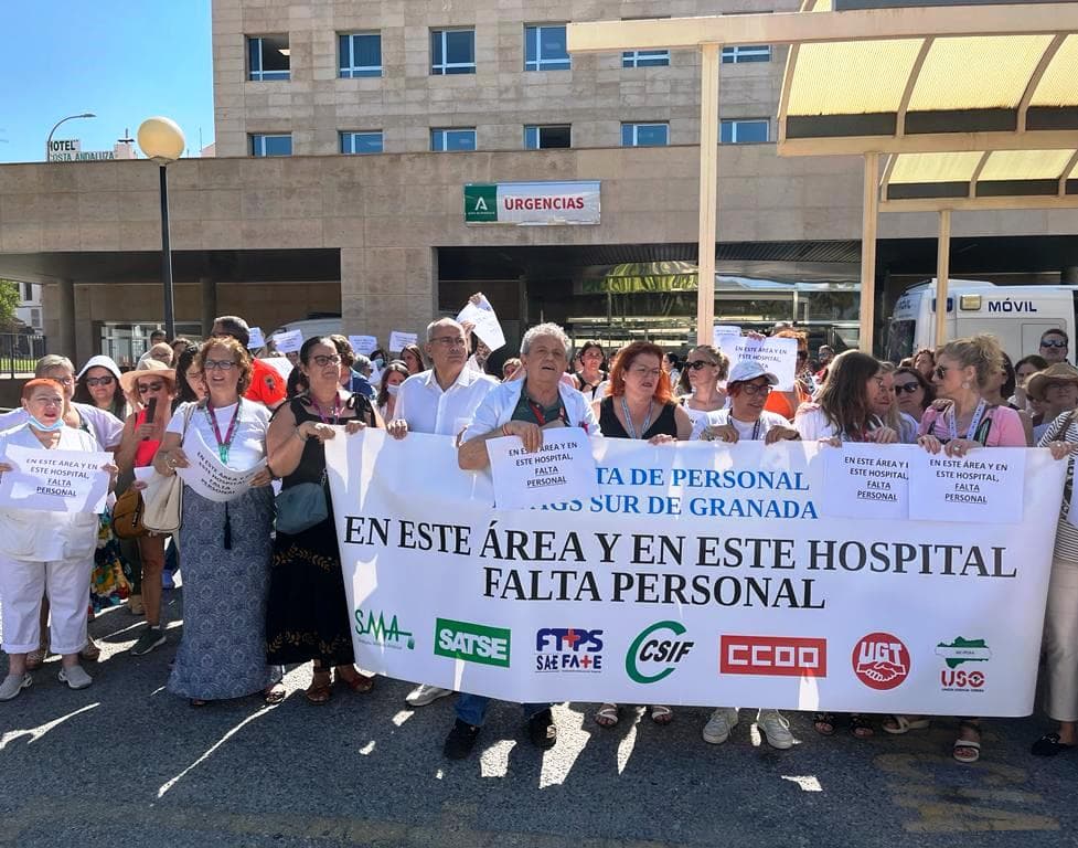 Trabajadores del SAS se movilizan en el Hospital de Motril por la falta de personal