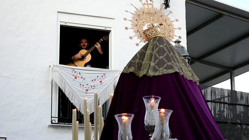 Estreno del Himno a la Virgen de los Sentimientos en Haza del Trigo