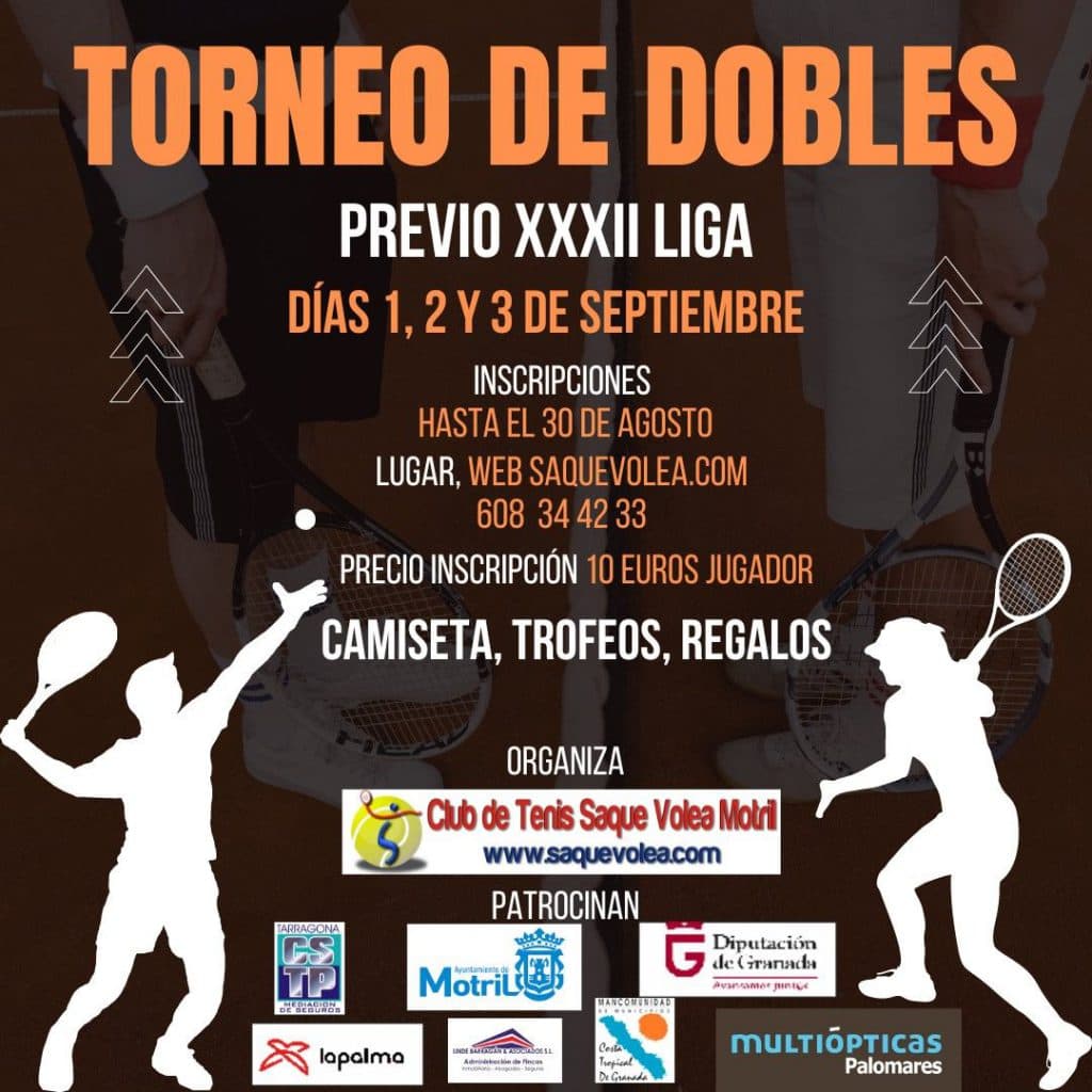 Torneo de dobles del Club de Tenis Saque Volea Motril