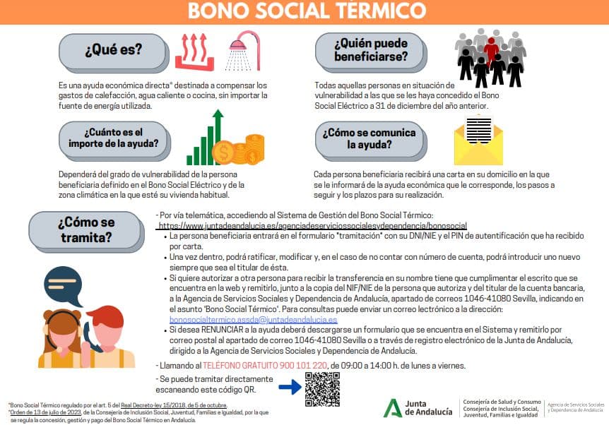 La Junta acuerda el inicio del procedimiento para abonar el Bono Social Térmico a 240.000 familias