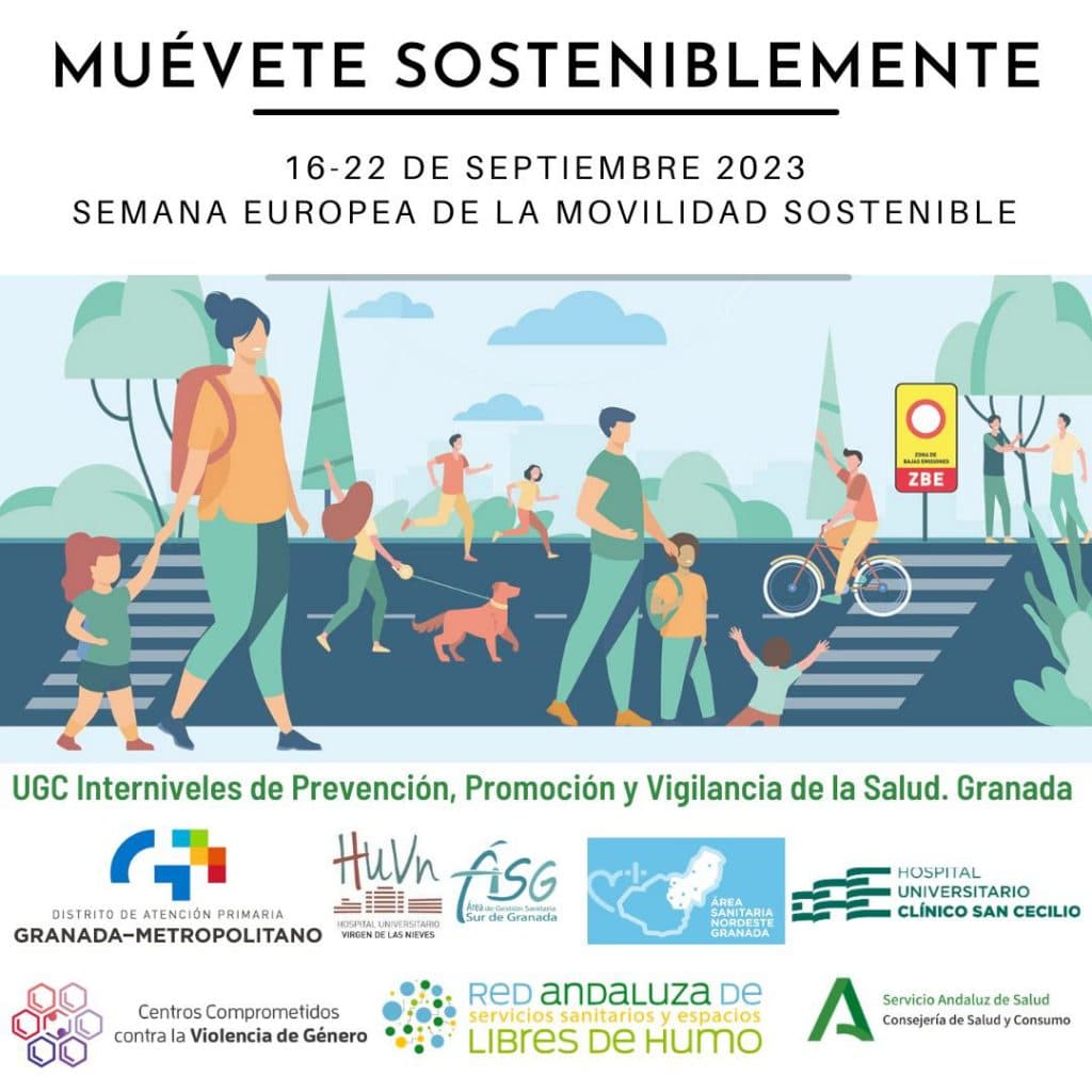 Los centros sanitarios de la provincia granadina se suman a la Semana Europea de la Movilidad