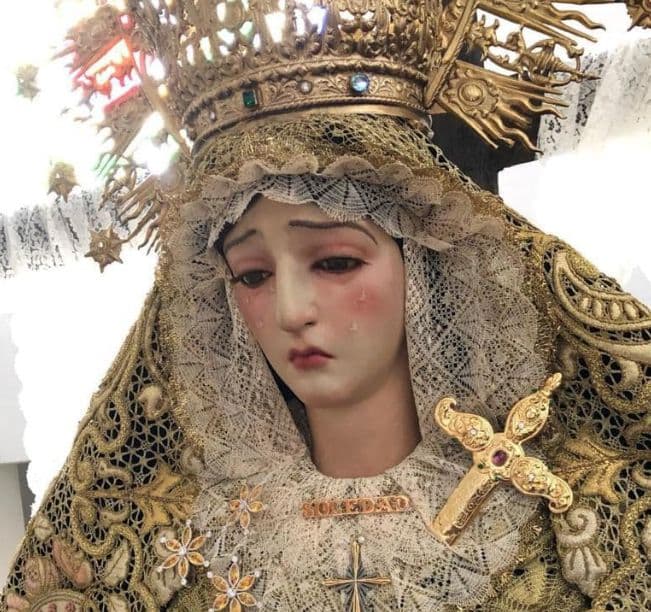 Día de fervor: hoy sábado, Salida Extraordinaria de Ntra. Sra. de La Soledad con motivo del 75 Aniversario Fundacional de la Cofradía
