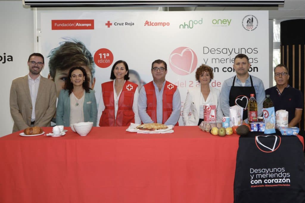 Arranca la campaña ‘Desayunos y meriendas ‘Con Corazón’ en Alcampo para niñas y niños atendidos por Cruz Roja