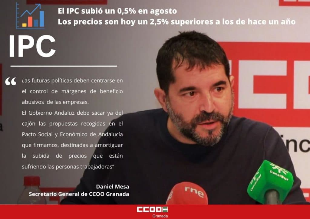 CCOO reclama que “las futuras políticas se deben centrar en el control de los márgenes de beneficio abusivos de las empresas”