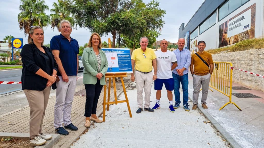 Motril mejora la conexión de los carriles bici existentes en la Ronda Sur con la construcción de dos nuevos tramos
