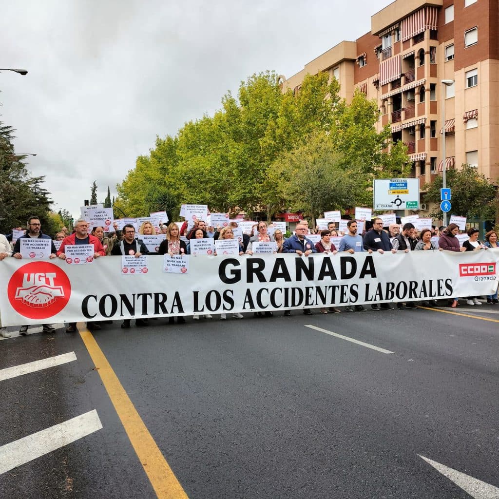 CCOO y UGT lamentan el último accidente mortal ocurrido en Deifontes y denuncian alta siniestralidad laboral en nuestra provincia