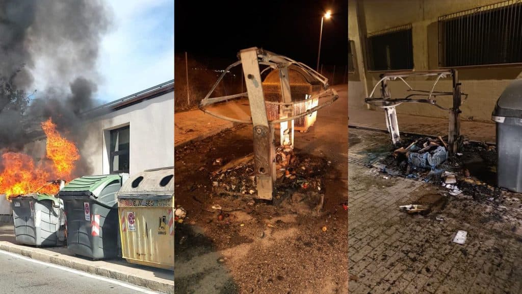Queman en Motril, en la última semana, cuatro contenedores de basura