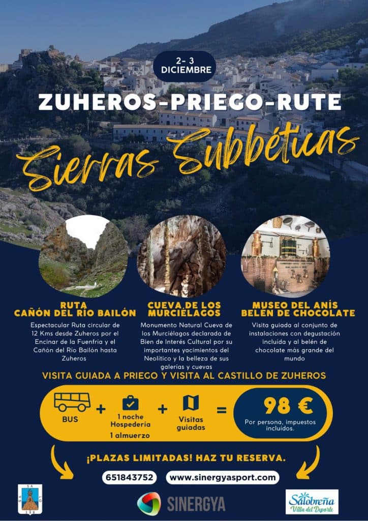 El programa municipal de senderismo de la Villa continúa con una ruta a las Sierras subbéticas