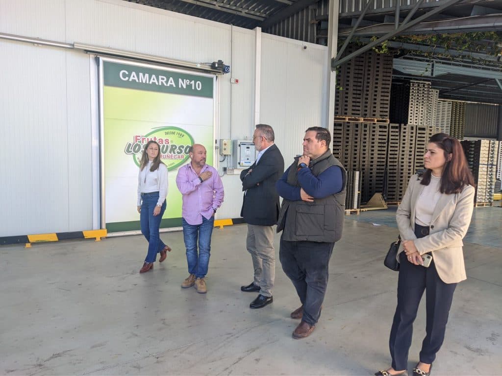 Antonio Díaz impulsa el sector agroalimentario en la Costa Tropical con su visita a Frutas Los Cursos